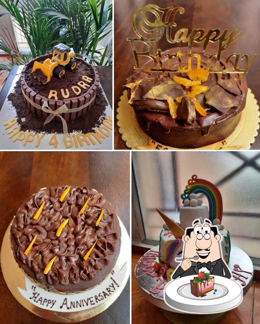 Chocolate cake at La Madeleine Patisserie