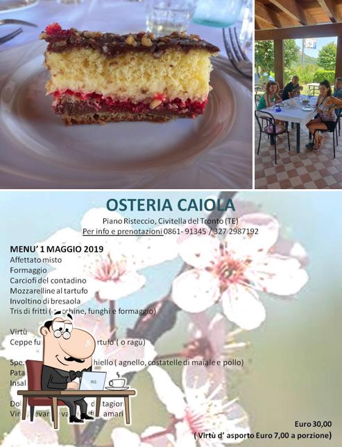 Gli interni di Osteria Caiola