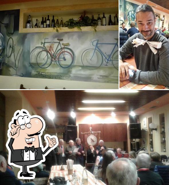 Gli interni di Trattoria del Ciclista