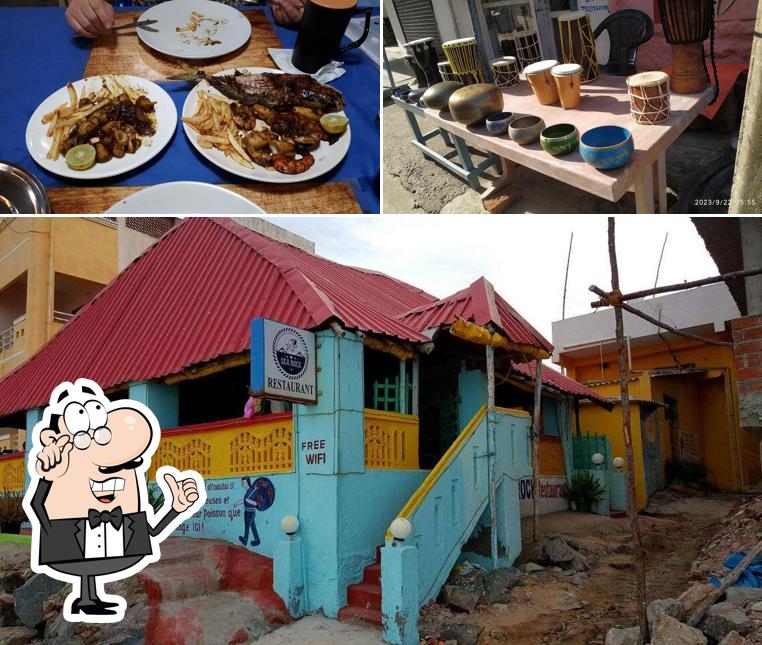 The restaurant's interior and exterior