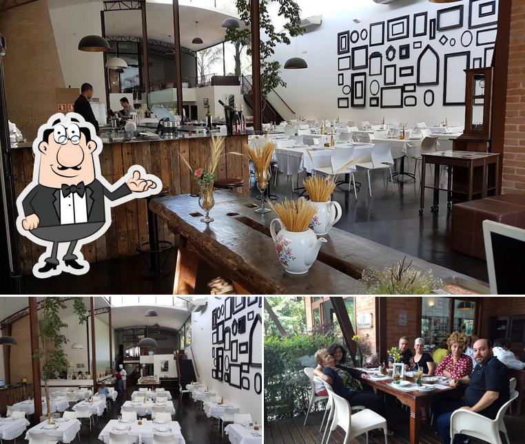 O interior do Forneria Capannone