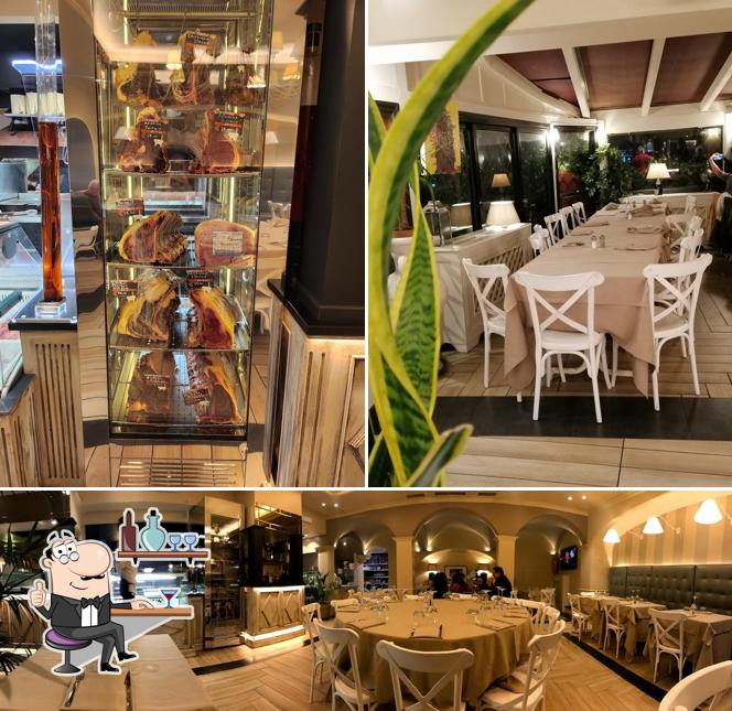 Gli interni di Pizzeria La Bionda