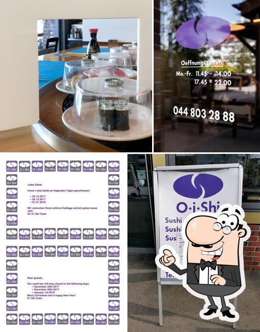 Gli interni di O i Shi Sushi Bar