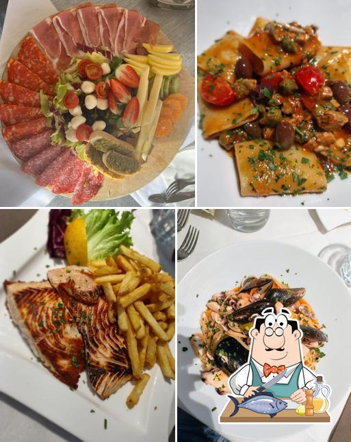 Salmone grigliato al BAR TRATTORIA IL POZZO