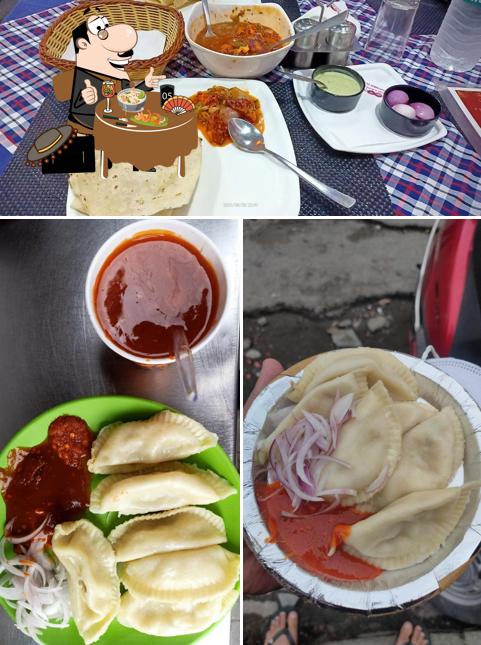 Food at Bobby's Momos Shop
