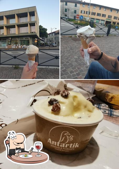 Cibo al Gelateria Antartik Codroipo