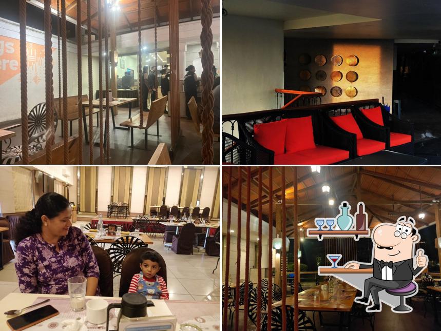 The interior of The Orange Multi Cuisine Restaurant, Yercaud