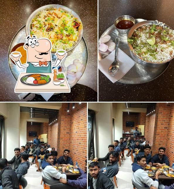 Among various things one can find food and interior at Aarya's Biryani Hub