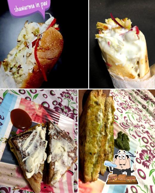 Lobster roll sandwich at Khanz Shawarma