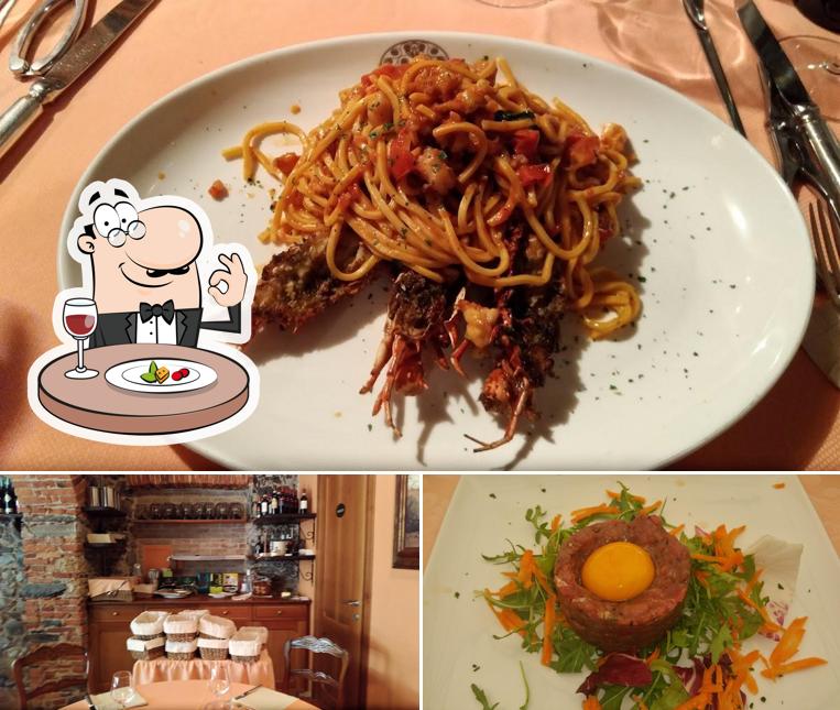 Cibo al Trattoria Corte Fiorina