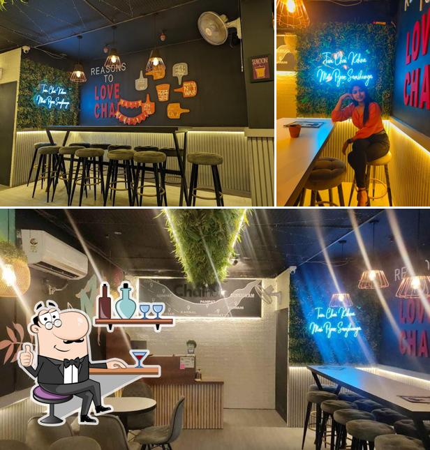 The interior of Chaiholic - best cafe in new colony