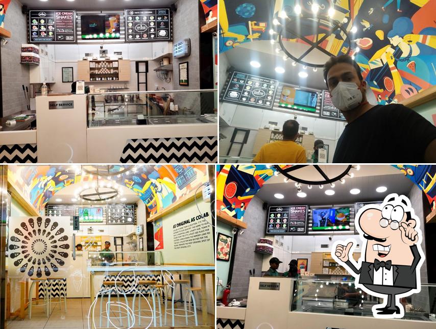 The interior of Naturals Ice Cream The interior of Naturals Ice Cream