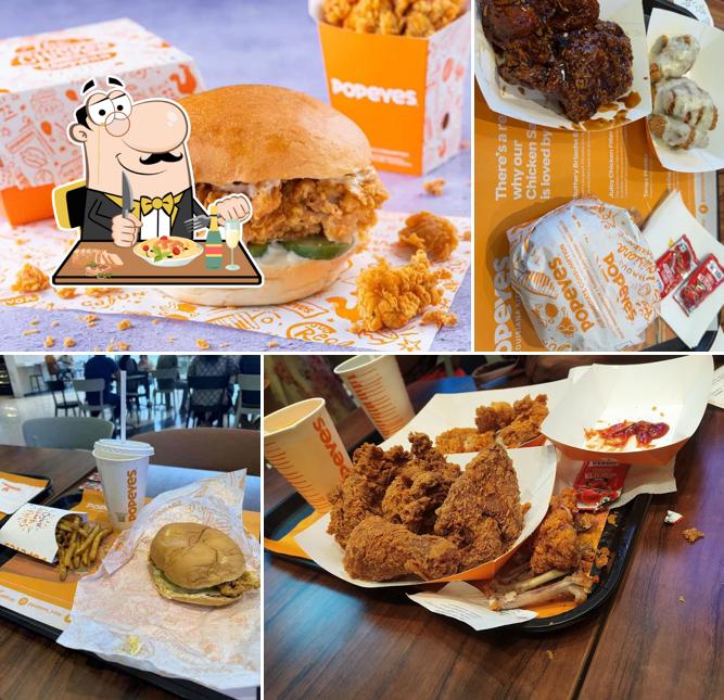 Pulled pork sandwich at Popeyes