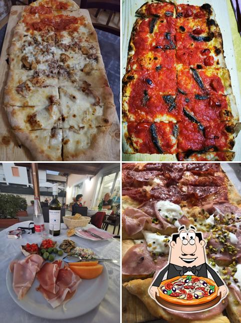 A La sfizieria, puoi provare una bella pizza