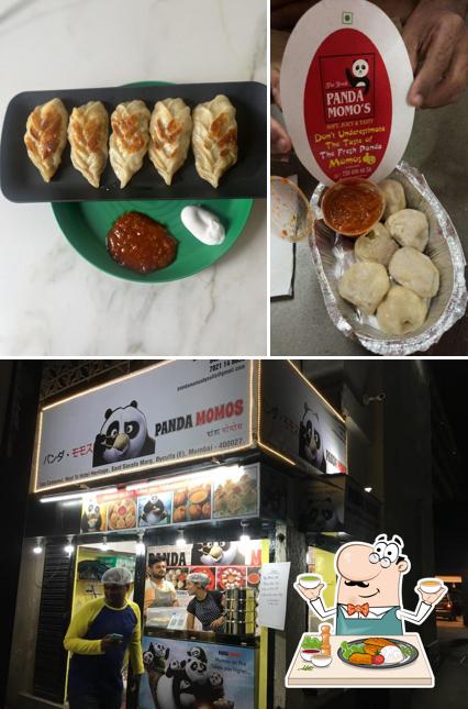 Take a look at the photo showing food and interior at The Fresh Panda Momos