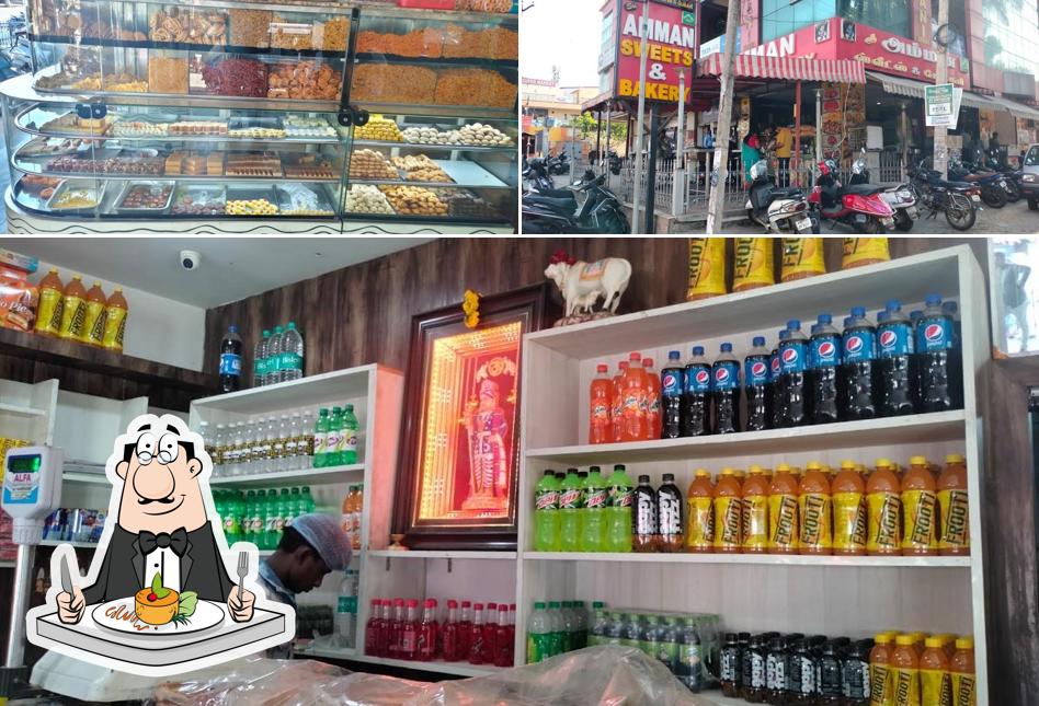 This is the image displaying food and exterior at Sri Amman Sweets and Bakery, Opp Railway Station, Hosur