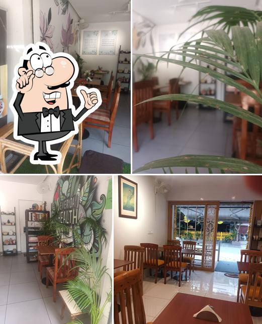 The interior of Cafe Nature's Blessing