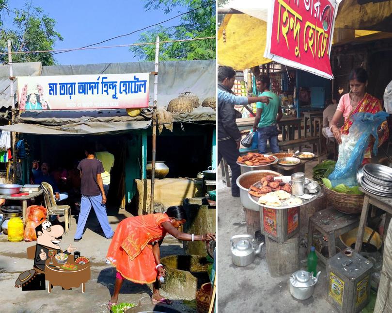 Food at Maa Tara Adarsa Hindu Hotel