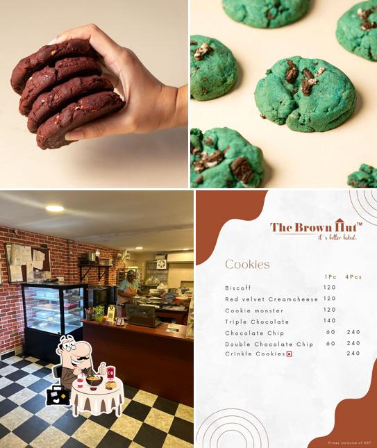Check out the image displaying food and interior at The Brown Hut