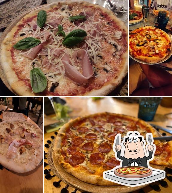 A bonobo., puoi goderti una bella pizza