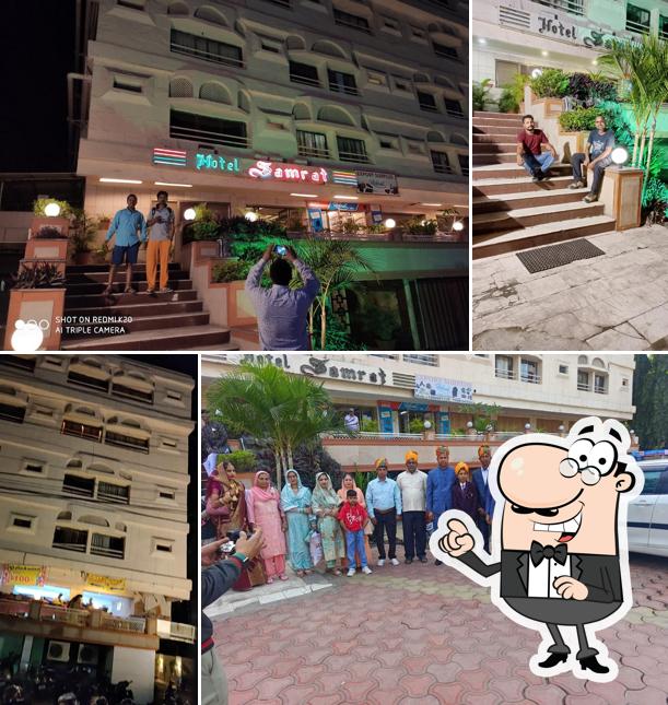 You can get some fresh air outside Hotel Samrat