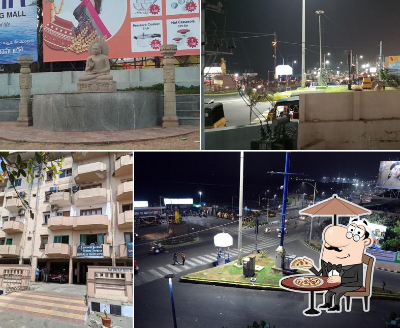 Check out the exterior of Nirala Saikate - Bengali Guest House Hotels & Lodges in R.K.Beach, Vizag