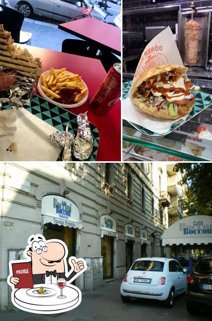 Bocconi Turkish Pizzeria Kebap si caratterizza per la cibo e esterno