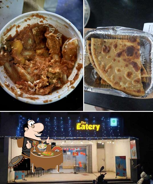 Take a look at the picture showing food and interior at The Eatery