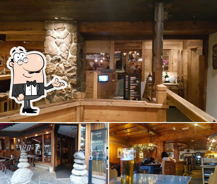 Gli interni di Barrys Restaurant, Bar & Lounge