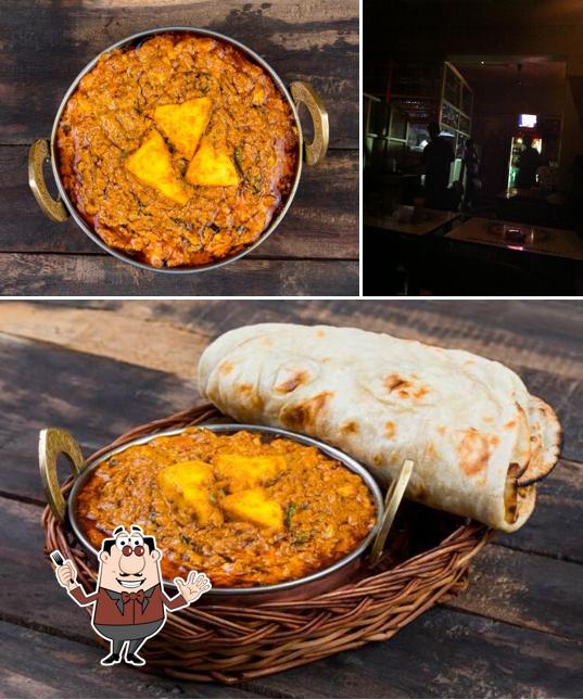 Take a look at the image showing food and bar counter at Janani Bar