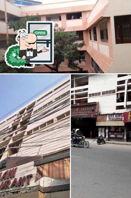 The exterior is an important feature of Sarmani Hotel