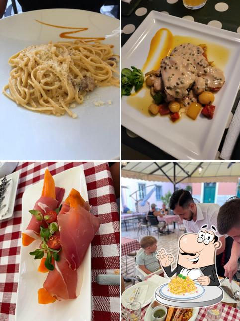 Spaghetti alla carbonara al Restaurant Cisterna