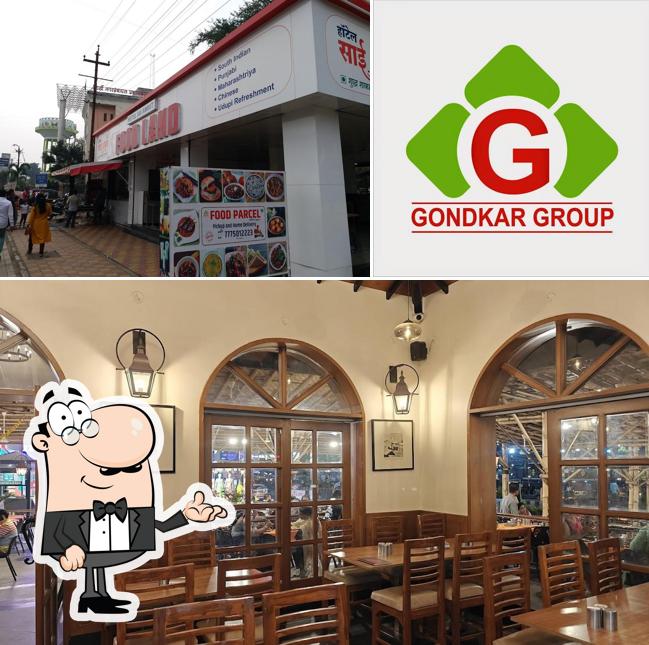 The interior of Hotel Sai Amrut