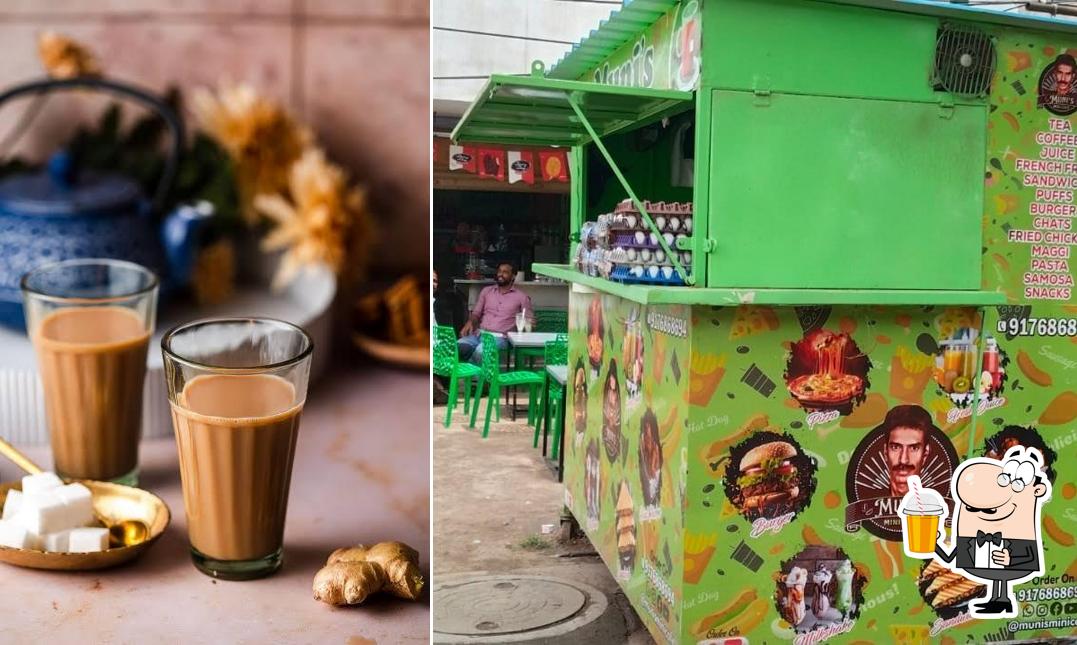 Enjoy a beverage at Muni's Mini Cafe