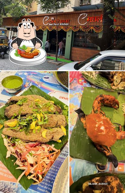 The photo of food and exterior at Machli Ghar - Multi Cuisine Restaurant