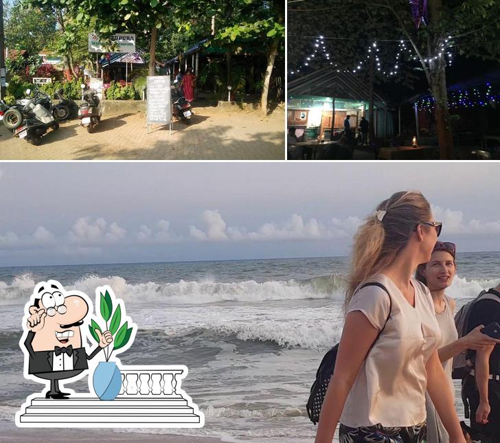 Enjoy the view at the outside area of Oottupura Vegetarian Restaurant