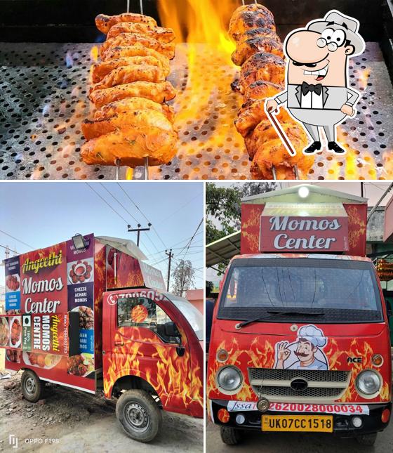 Take a look at the picture displaying exterior and food at Angeethi Momos Centre