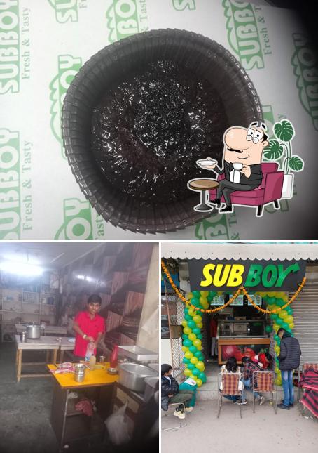 The image of SUBBOY RESTAURANT’s interior and food