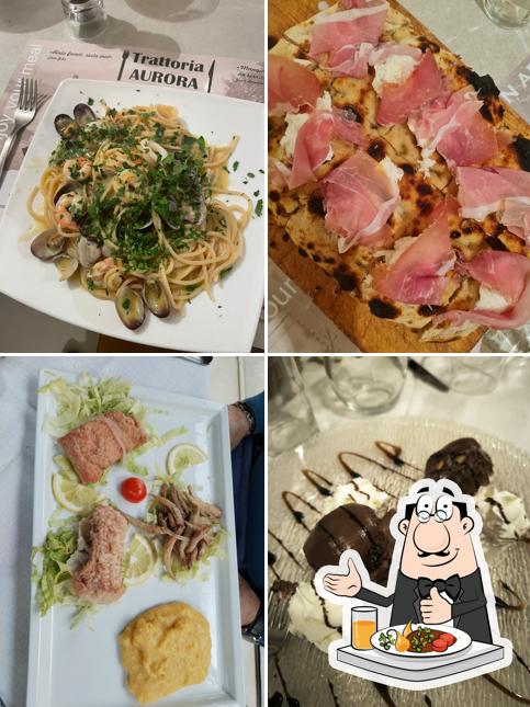 Platti al Trattoria Aurora