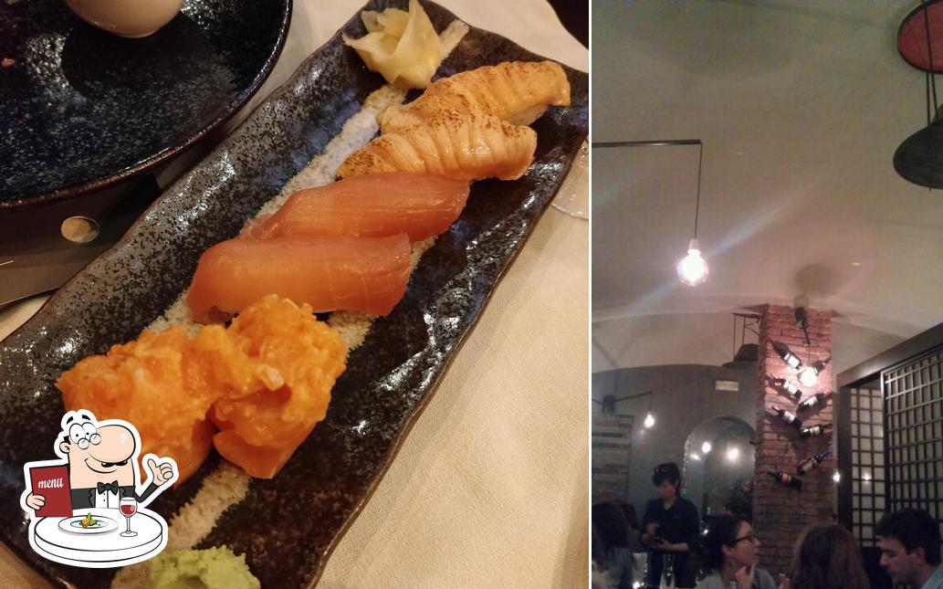 Cibo al Ristorante Giapponese Kazan Sushi