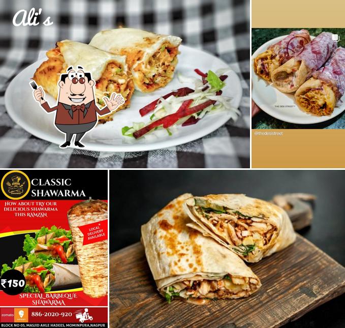 Food at Classic Shawarma