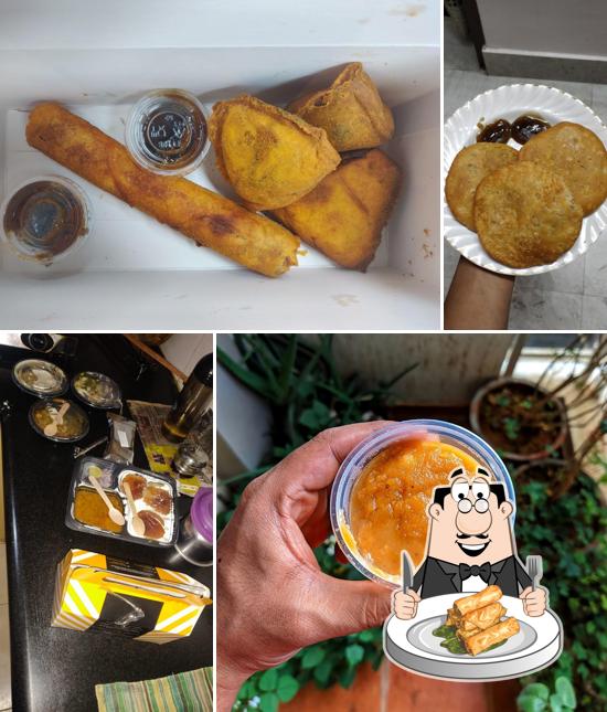 Spring rolls at Samosa Singh- New Thippasandra