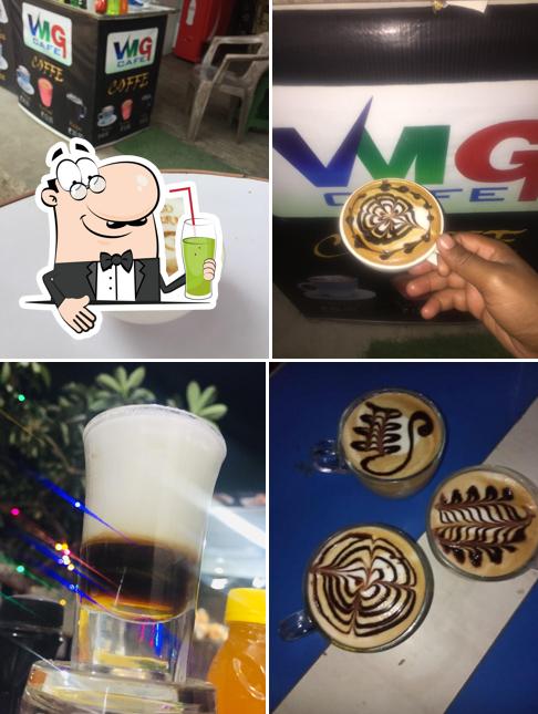 Enjoy a beverage at VMG Cafe