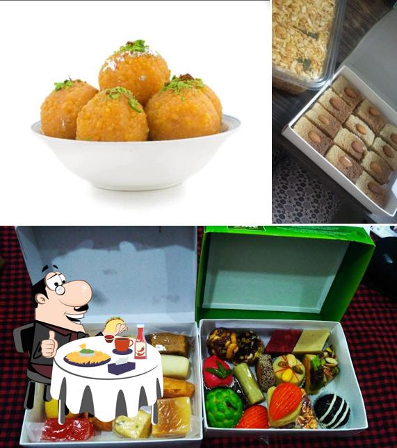 Cheese plate at Olive Mithai Shop