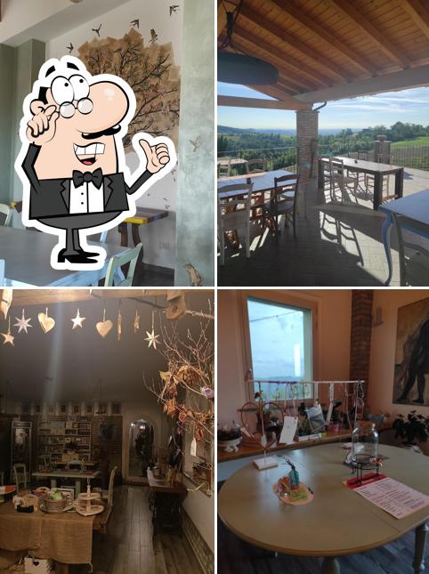 Gli interni di Cascina Costanza