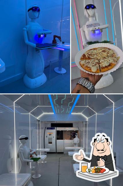 This is the photo showing food and interior at Robotic Cafe