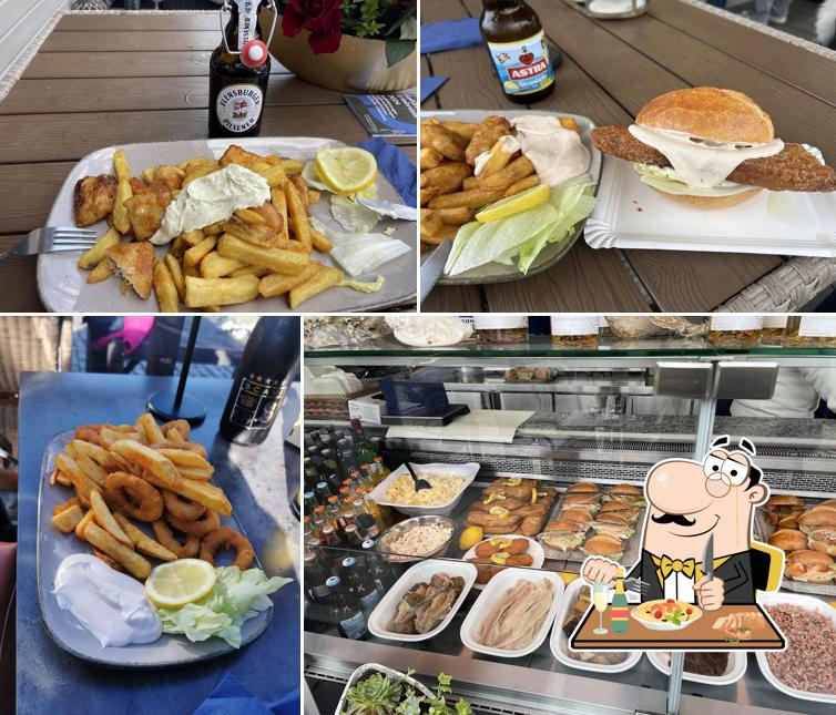 Nourriture à Fischbrötchen Hafenkante Stade