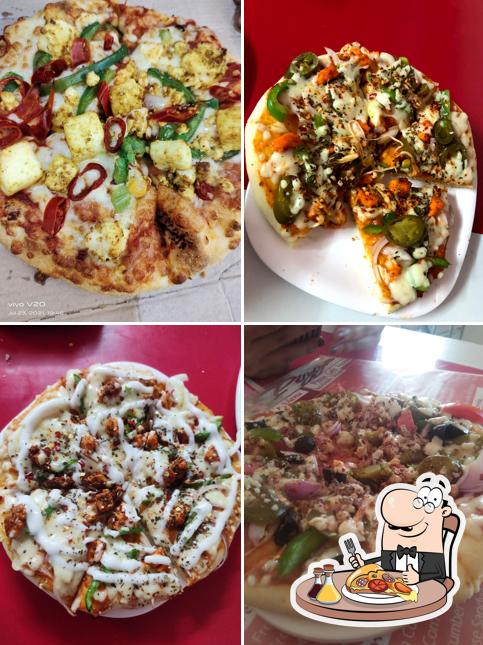 Pick different types of pizza