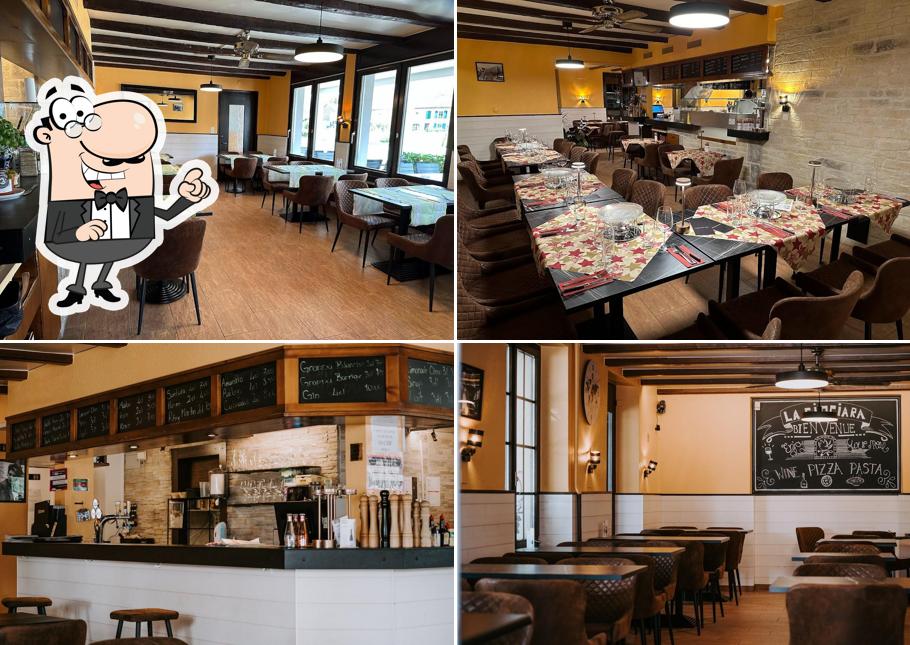 Gli interni di La Ciociara pizzeria