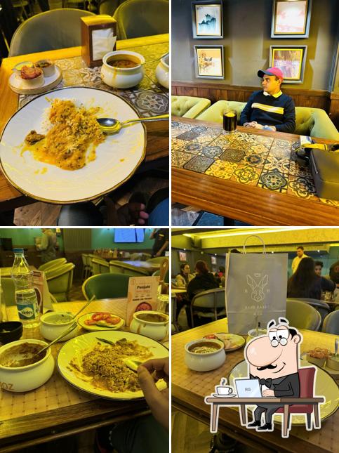 The interior of Sandoz Restaurant - L Block, CP